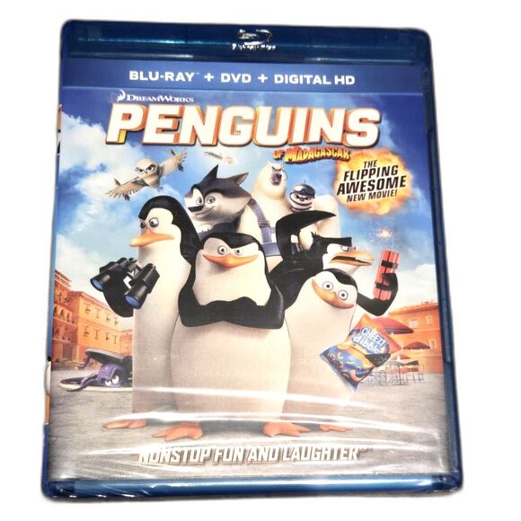 Penguins of Madagascar Blu-ray + DVD (2015) – DreamWorks Family Movie - Picture 1 of 2